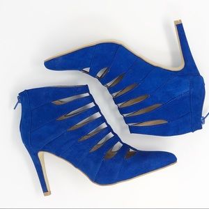 Blue Cage Heels